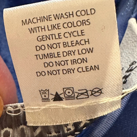 The Vermont Country Store Blue Velour Robe Long Length Crushed Velvet, Small - Picture 13 of 14